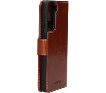 Mobiparts Excellent Wallet Case 2.0 Samsung Galaxy S21 Oaked Cognac