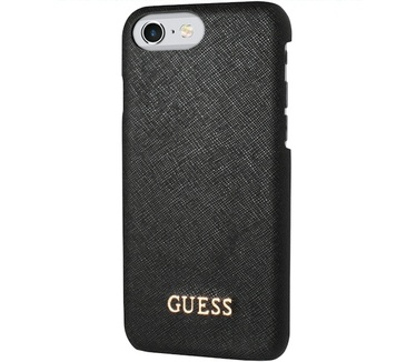 Guess Saffiano Hard Case voor Apple iPhone 7 Plus (5.5") - Zwart Zwart
