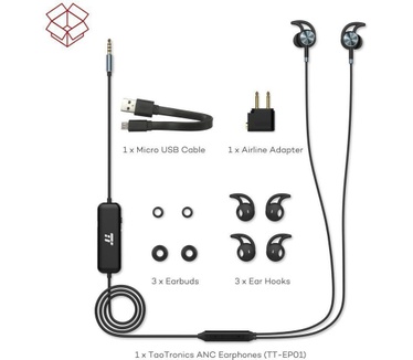 TaoTronics TT-EP01 Active Noise Cancellation (Zwart)