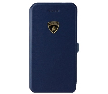 Lamborghini Lamborghini Diablo Leather Wallet Case Apple iPhone 5/5S (blue)