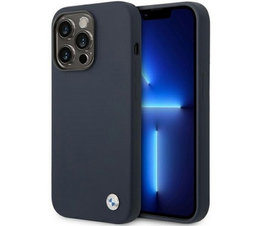 BMW Silicone Back Case voor Apple iPhone 14 Pro (6.1") - Blauw Blauw