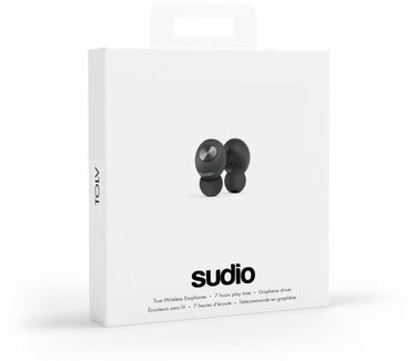 Sudio Tolv True Wireless In-Ear Mic - Black (TLVBLK)