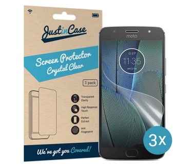 Just in Case Motorola Moto G5S Screenprotector - 3 stuks - Crystal Clear