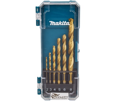Makita D-72833 Metaalborenset 6-delig HSS-TiN