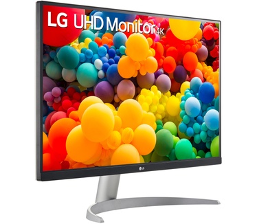 LG 27UP600-W Zilver, Zwart