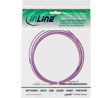 InLine LC/LC, 25 m Paars