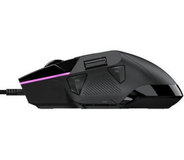 Turtle Beach Command Series MC3 bedrade, aanpasbare RGB-gamingmuis - Zwart, Owl-Eye opt. sensor 30K DPI, 4D Scroll wiel, pollingfrequentie 1K, optische schakelaars, 29 aanwijsbare knoppen, RGB