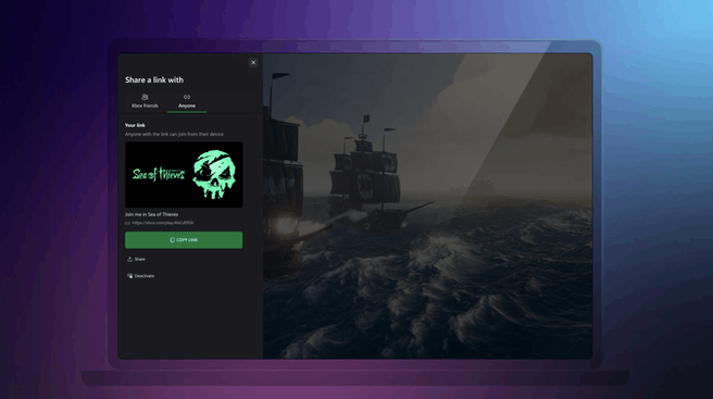 Xbox Cloud Gaming Share Links