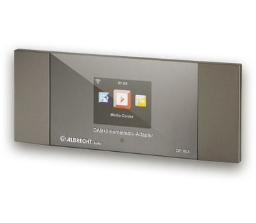 Albrecht DR 463 Internet Radio-adapter Bluetooth, DAB+, DLNA, Internetradio, FM, WiFi Geschikt voor DLNA Zilver
