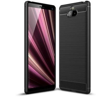 qMust Sony Xperia 10 Plus Rugged TPU Case - Zwart