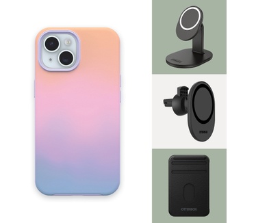 Otterbox Symmetry Series voor MagSafe voor iPhone 15, Soft Sunset (Purple) (iPhone 15) Paars