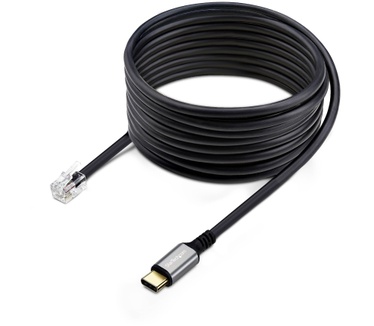 Startech.com USB-C naar RJ9 Adapter voor Bureau Handset of Bedrade/Draadloze Koptelefoon, Gebruik bestaande telefoonapparatuur, 1,8m, Voor Laptop/Desktop Computer/Mobiel