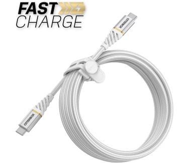 Otterbox Premium Cable USB C-C 3M USB-PD, Cloud Sky White
