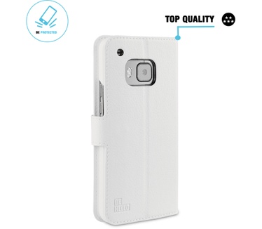 BeHello HTC One M9 Wallet Case White
