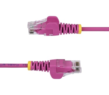 Startech.com 5m Dunne CAT6 Ethernet Kabel, Roze, Snagless, 100W PoE, UTP, LSZH, 28AWG Pure Koperdraad, Slim RJ45 Netwerk Patchkabel met Trekontlasting, Fluke Getest