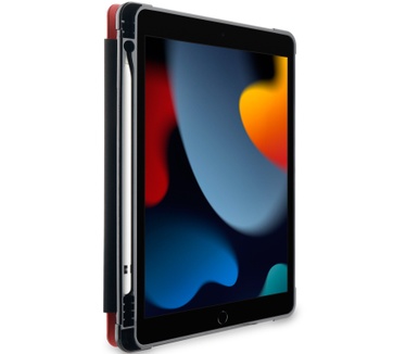 Otterbox OtterBox React Folio-hoes voor iPad 8th/9th gen, schokbestendig, valbestendig, ultradun, beschermende folio-hoes, getest volgens militaire standaard, Rood, Geen retailverpakking
