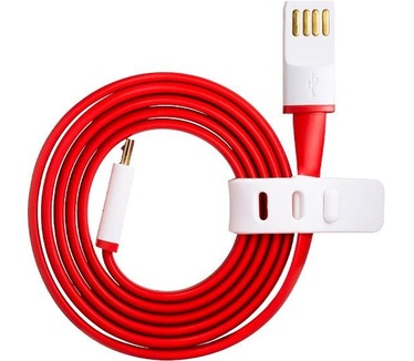 OnePlus One / X Originele Micro-USB 2A oplader met 1 Meter kabel - Rood