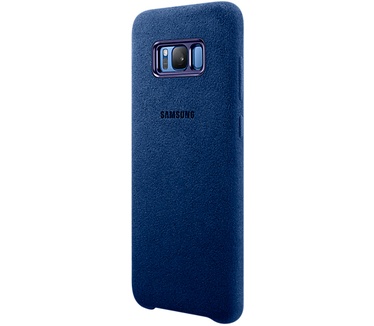 Samsung Galaxy S8 Plus Alcantara Cover Blauw