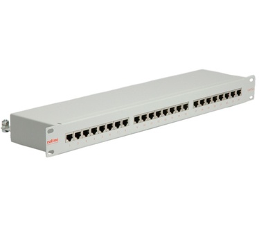 Roline Cat.5e, 19" patchpanel, 24 poorts, lichtgrijs