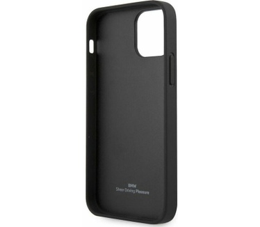 BMW Perforated Curved Back Case - iPhone 12 Mini (5.4") - Zwart Zwart