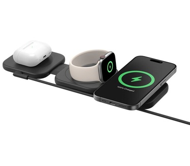 Belkin BoostCharge Pro 3-in-1 magnetisch draadloos reislaadstation met Qi2 (15 W)