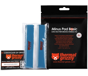 Thermal Grizzly Minus Pad Basic - 120x20x3.0 mm, 4 stuks