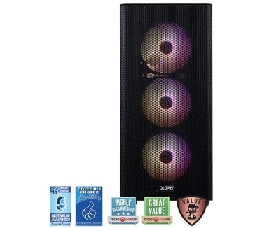 XPG Valor Mesh Zwart RGB Mid Tower 750W 80+ Gold Gaming Behuizing