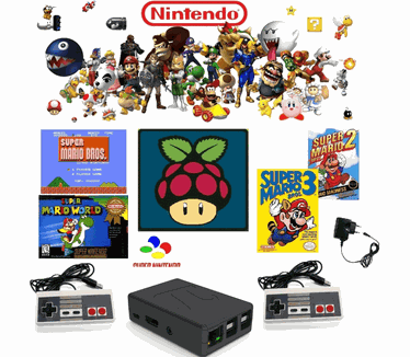 Raspberry Pi 3 B+ Retro Nintendo Game Console Emulator