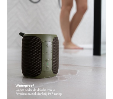 Selencia AquaPlay Bluetooth Speaker - Draadloze speaker - Waterproof - Army Green