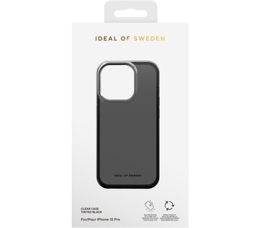 iDeal of Sweden Clear Tinted Black (iPhone 15 Pro) Zwart