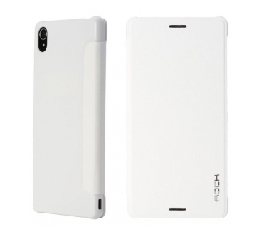 Rock Sony Xperia Z3 Flip Cover (BELIEF Serie White)