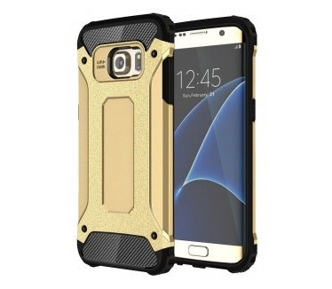 qMust Samsung Galaxy S7 edge Armor Hybrid Case - Gold