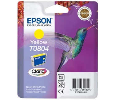Epson Singlepack Yellow T0804 Claria Photographic Ink