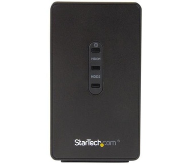 Startech.com 2-bay 2,5 inch Zwart
