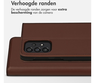 Accezz Premium Leather Slim Bookcase Samsung Galaxy A33 - Bruin