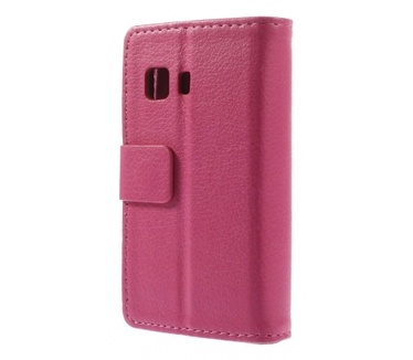 Kees Lederlook Portemonnee Hoesje Galaxy Young 2 - Roze