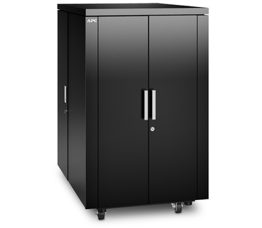 APC NetShelter CX 24U Geluiddempende 'Server Room in a Box', Shock Packaging, Zwart