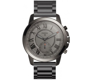 qMust Metalen armband voor Fossil Q Grant Hybrid - Black