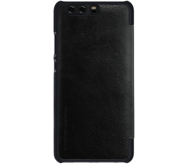Nillkin Qin S-View Slim Book Case voor Huawei P10 - Zwart Zwart