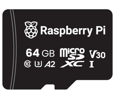 Sandisk Officiële Raspberry microSD kaart 64GB + Raspberry Pi OS