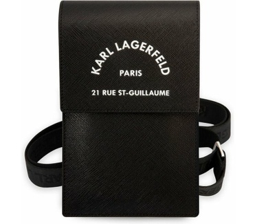 Karl Lagerfeld Saffiano Heuptas (Scherm tot 7 Inch) - Zwart