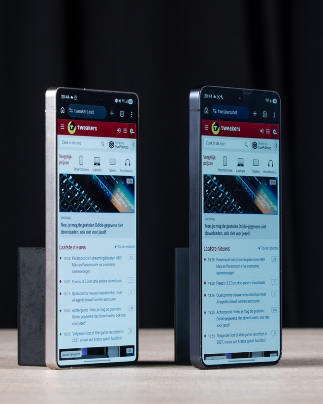 Kijkhoeken Samsung Galaxy S25 Ultra en S26 Ultra