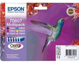 Epson T0807 kolibri multipack cartridge