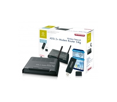 Sitecom WL-548 Wireless Network ADSL 2+ Modem Router 54g + USB dongle