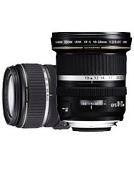 Canon EF 17-85 mm - f/4.0-5.6 IS USM en EF-S 10-22mm f/3.5-4.5 USM
