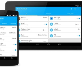 Een vroege versie van de Home Assistant UI uit 2014
