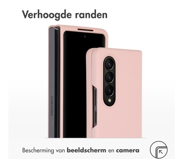 Accezz Liquid Silicone Backcover Samsung Galaxy Z Fold 4 - Roze