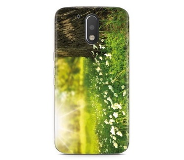 Just in Case Motorola Moto G4 Play Hoesje witte bloemen