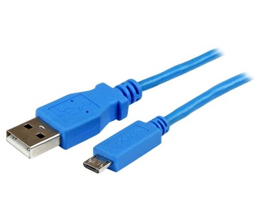 Startech.com Micro-USB-kabel   1 m, blauw