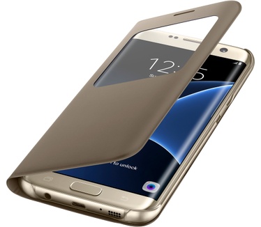 Samsung Galaxy S7 edge S-View Cover (Galaxy S7 edge) Goud